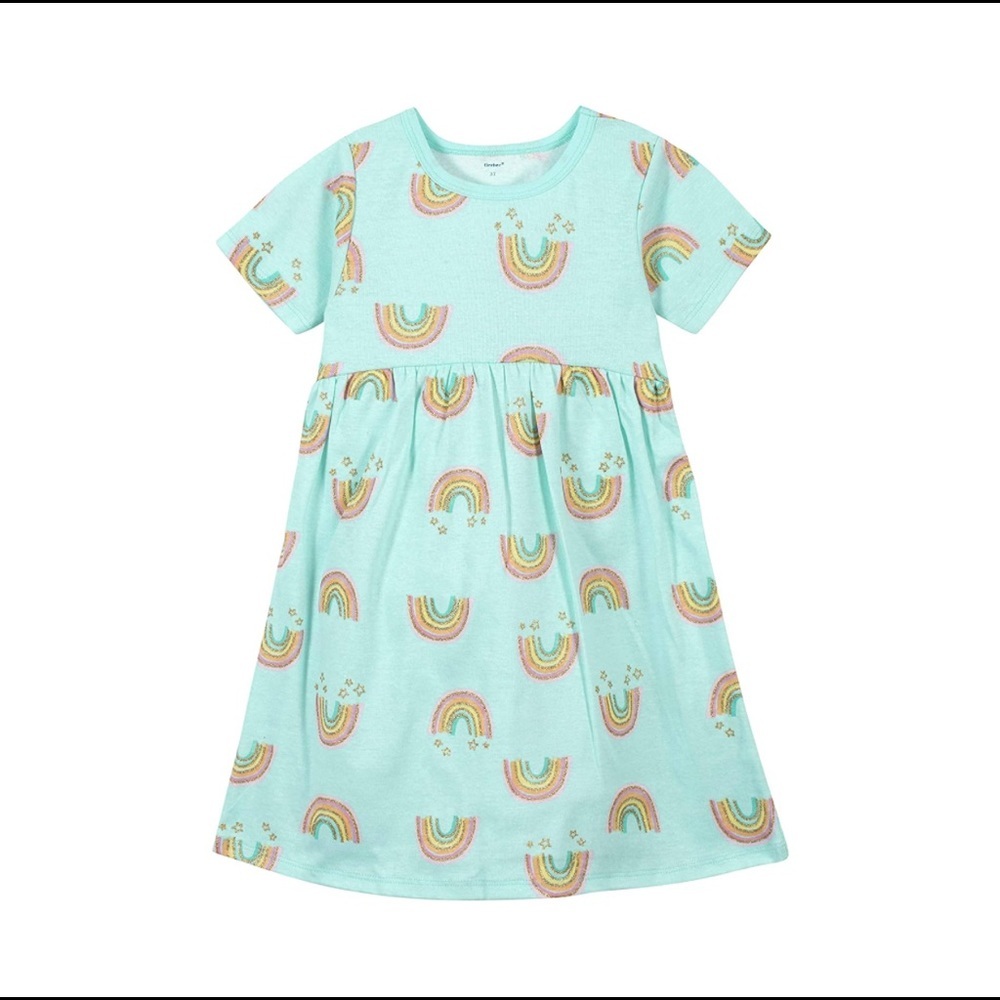 Gerber rainbow dress with bloomers 18m